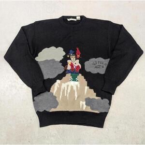 Vintage 90s US Polo Assn "Man of the Mountain" Knit Sweater